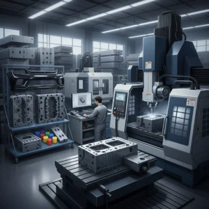 راهنمای جامع قالبسازی صنعتی در ایران – از طراحی تا تولید حرفه‌ای قالب فلزی خودرو - Industrial Mold Making Process - WebP - پیشرو صنعت ورنا